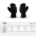 thumbnail image 2 of Advancent Medios guantes cálidos de invierno con forro polar Convertible sin dedos para hombre, mujer, niño, manopla para ciclismo, toma de Suministros térmicos SG, 2 of 6