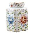 thumbnail image 1 of Jarrón decorativo de porcelana con forma de templo, 200 ml, elegante tarro de cerámica para jengibre Multicolor, 1 of 9