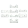 thumbnail image 4 of jifeng 8 Pieces T Shirt Ruler Guide Alignment Tool Making Tools Calibration Ruler Front Transparent, 4 of 9
