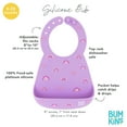 thumbnail image 4 of Bumkins Baby and Toddler Bibs, Silicone Bib, Baby & Toddler 6-24 Mos (Rainbows), 4 of 6