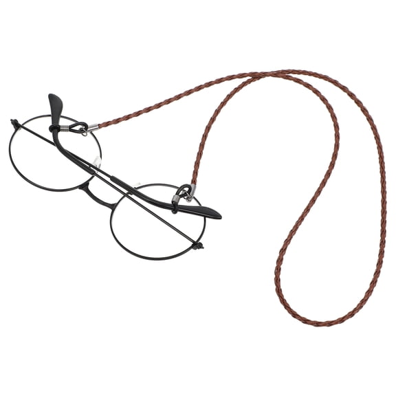 LEORX Eyeglass String Chain Secure Eyewear Eyeglass Cords Brown 1Pcs