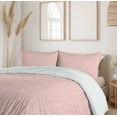 thumbnail image 6 of Ambesonne Pale Pink Duvet Cover Sets, Flowers Spiral, 2-Queen, Coral White, 6 of 7