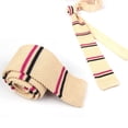 thumbnail image 4 of pitrice Cravate Mince pour Homme, Mince, Unie, Formelle, Tricotée, 4 of 6