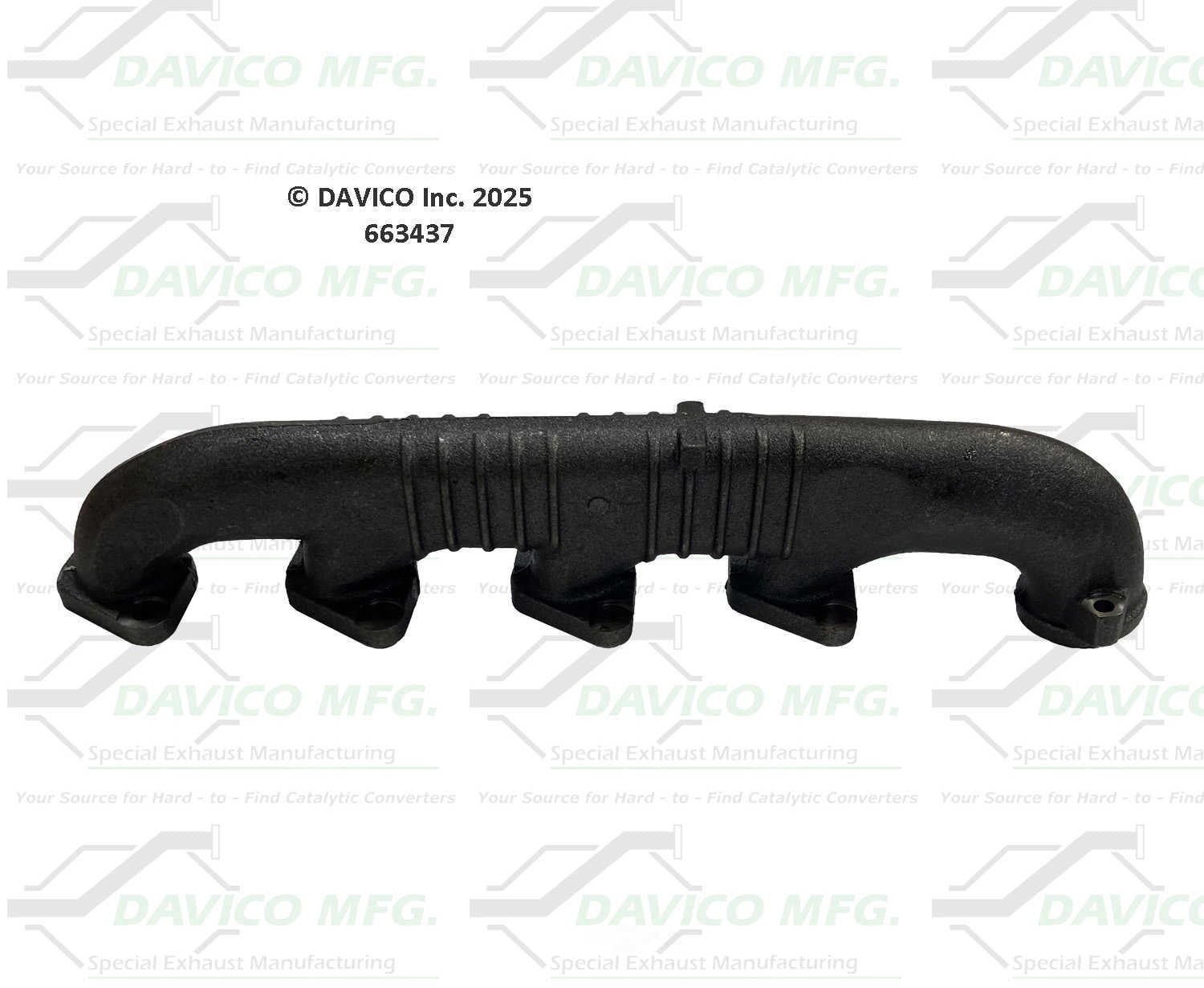 Davico Mfg 663437 Stand alone Exact-Fit exhaust manifold