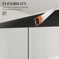 thumbnail image 3 of Semi-Frameless Bypass Sliding Bathtub Door, 56–60 in. W x 56 in. H, 3/16 in. Clear Tempered Glass, Matte Black Aluminum Hardware, Reversible Left/Right Opening, Adjustable Width, Smooth Glide Tub Sho, 3 of 13