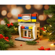 Brick Loot Mini City Brickmart Store Brick Building Kit, 122 Pieces, Compatible with Major Brands