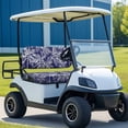 thumbnail image 2 of Garronmavis Palm Tree Blue Golf Cart Elastic Seat Covers Four Seasons Lightweight Split Backrest Front Seat Cover for Daily Protection Interior Accessiores No Stapler Needed, 2 of 6