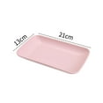 thumbnail image 6 of Queroig Serving Plate Food Grade Stackable Plastic Nordic Style Table Snack Serving Plate Dessert Tray Home Supplies, 6 of 7