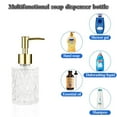 thumbnail image 4 of Clear Glass Soap Dispenser with Golden Pump for Bathroom, Refillable Kitchen soap Dispenser for Dish Soap, Bathroom Soap Dispenser for Hand Soap, Lotion, 1 Pcs, 6.88x2.95", 4 of 6