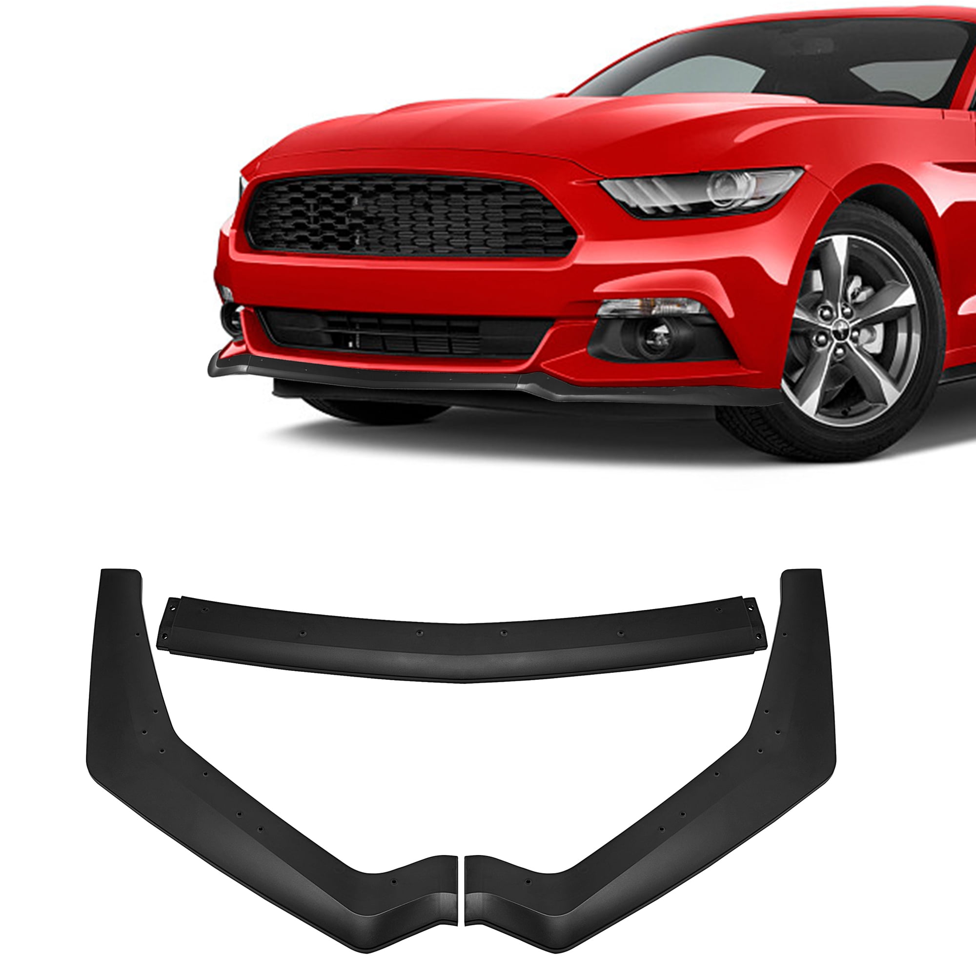 SAYFUT For 2018-2020 Ford Mustang Matt Black GT-Style Front Bumper Body
