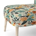 thumbnail image 5 of Designart "Soft Colors Botanicals Pattern" Upholstered Cottage Accent Chair and Floral Arm Chair - Multiple Color & Pattern, 5 of 7