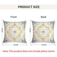 thumbnail image 3 of Boho Throw Pillow Covers 16x16 inch Set of 2 Monaco Rug Persian Carpet Double Sided Pattern Cotton Soft Pillow Case Cushion Cover Bohemian Pillowcase for Couch Sofa Bed Decorative, 3 of 6