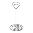 thumbnail image 1 of 1PCS Metal Romantic Heart Shape Desktop Decoration Paper Clamp Wedding Supplies Clamps Stand Table Numbers Holder Photos Clips Place Card SILVER 120MM HEART, 1 of 8