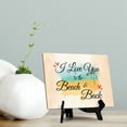 thumbnail image 2 of I love you to the beach and back Table or Counter Sign with Easel Stand, 6" x 8", 2 of 4