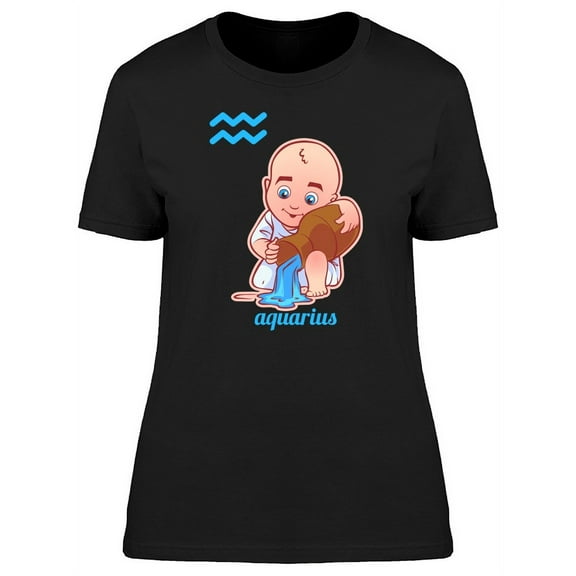 Aquarius Guy With Jar T-Shirt Women -Image by Shutterstock, Female x-Large