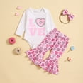 Girl Clothes Shorts Toddler Girls Long Sleeve Print Tops And Pants 2Pcs