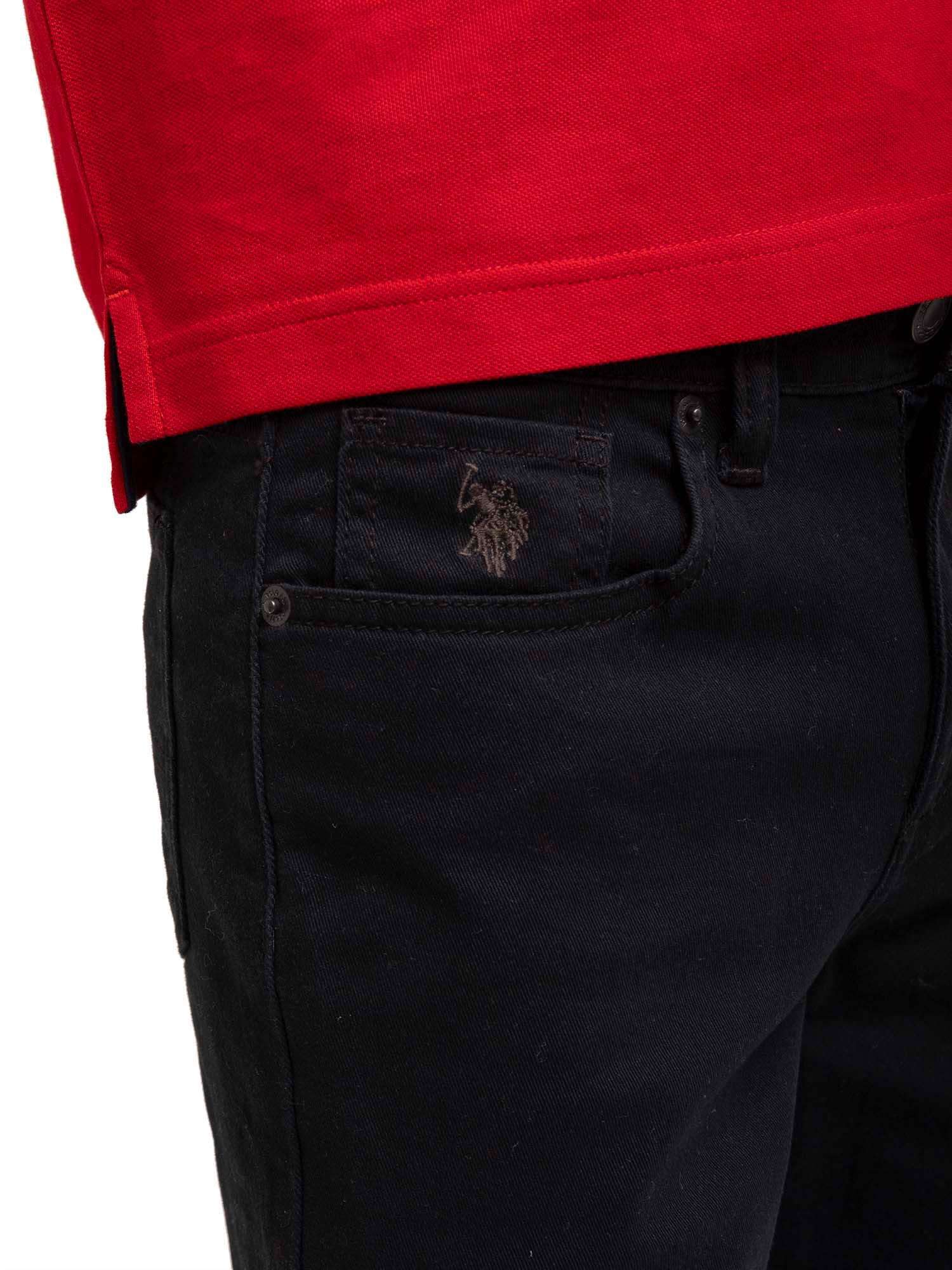 U.S. Polo Assn. Boys Stretch Twill 5-Pocket Straight Fit Pant, Sizes 4-18