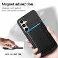 thumbnail image 4 of Magnetic 2 in 1 Detachable Wallet Compatible with Samsung Galaxy A54 5G Case, with Card Holder Faux Leather Men Women Compatible with MagSafe Phone Cover for Samsung Galaxy A54 5G, Black, 4 of 11