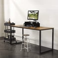 thumbnail image 2 of 40 Inch Compact Computer Desk, Mission Style Work Table with Steel Frame & Engineered Wood Top, Easy Assembly Office Desk for Home Dorm, 2 of 7
