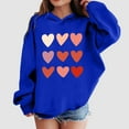 thumbnail image 2 of GUOBIOZIY Boys Girls Oversized Hoodies Kids Fashion Hooded Sweatshirts with Pockets (Blue,5-6 Y), 2 of 4