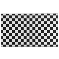 Black and White Checkered Pattern Door Rugs,Washable Non Slip Door Mats Indoor,Decorative Door Mats,Entry Mat Indoor for Entrance,Bedroom,Kitchen,Bathroom,17"x30"