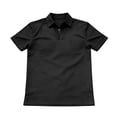 thumbnail image 2 of Mens Polo Shirt Quick Dry Short Sleeve Golf Shirt Quarter Zip Pullover Sweatshirt Casual Basic Tees Lightweight Top (Black,2XL), 2 of 4