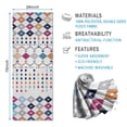 thumbnail image 2 of Colorful Geometric Diamond Pattern Hot Yoga Mat Towel Non Slip for Hot Yoga - Quick-Drying Yoga Mat Cover with 4 Corner Pockets with Travel Bag - Hot Yoga Towel Non Slip 70"x26", 2 of 6