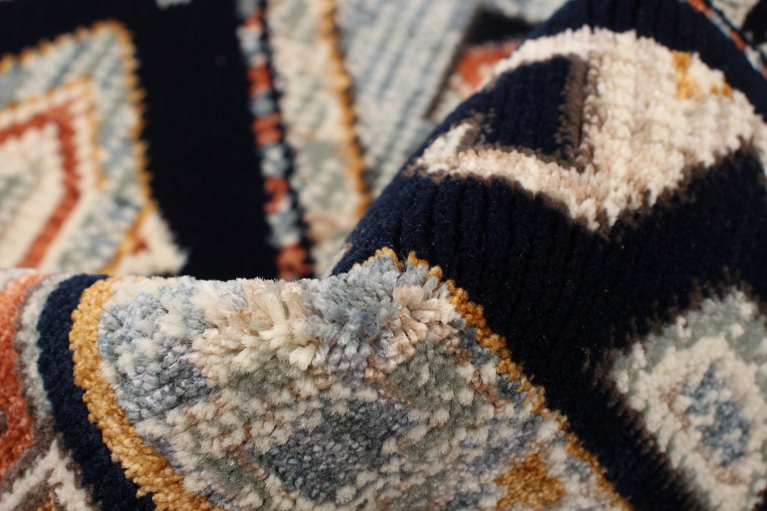 ECARPET Qashqai Blue Rug