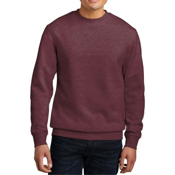 JustBlanks Cozy Men Women Fleece Crewneck Sweatshirt Soft Cotton Poly Blend with Modern Fit
