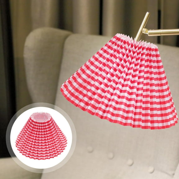Niceauty Drum Lamp Shade Ceiling Light Shade Red Simple and Elegant 1Pack