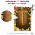 thumbnail image 4 of America Forever Fall Monogram Garden Flag Letter T 12.5 x 18 inches Double Sided, Pumpkin Autumn Leaves Harvest Seasonal Outdoor Decor, Holiday Outside Yard Decorations, 4 of 5