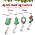thumbnail image 5 of YouLoveIt Christmas Sock Hook 4-PACK Christmas Sock Hook Fireplace Hanger Clips Xmas Hook Sock Holder Fireplace Hook Hanger for Christmas Party Decoration, 5 of 8