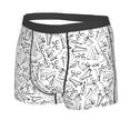 thumbnail image 2 of Naloa Black White Music Print Mens Underwear - Boxers for Men, Classic Briefs for Men, 2 of 9