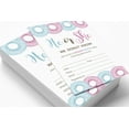 thumbnail image 2 of Inkdotpot 30 Fill In StyleBaby Shower Invitation Cards Donuts He Or She Gender Reveal Blank Invites, 2 of 7
