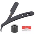 thumbnail image 5 of Maquinilla de afeitar profesional de borde recto para hombre, afeitadora Manual, Base de recortadora de barba, juego de cuchillas, 5 of 5