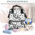 thumbnail image 5 of Kdxio Baby Diaper Backpack,Multi-Function Travel Backpack Nappy Bags,Nursing Bag, Fashion Mummy,Roomy Waterproof for Baby Care(Hand Drawn Snake), 5 of 6
