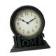 thumbnail image 3 of Reloj de escritorio analógico retro decorativo para cocina, escritorio, sala de estar, mesita de noche Borde dorado, 3 of 9