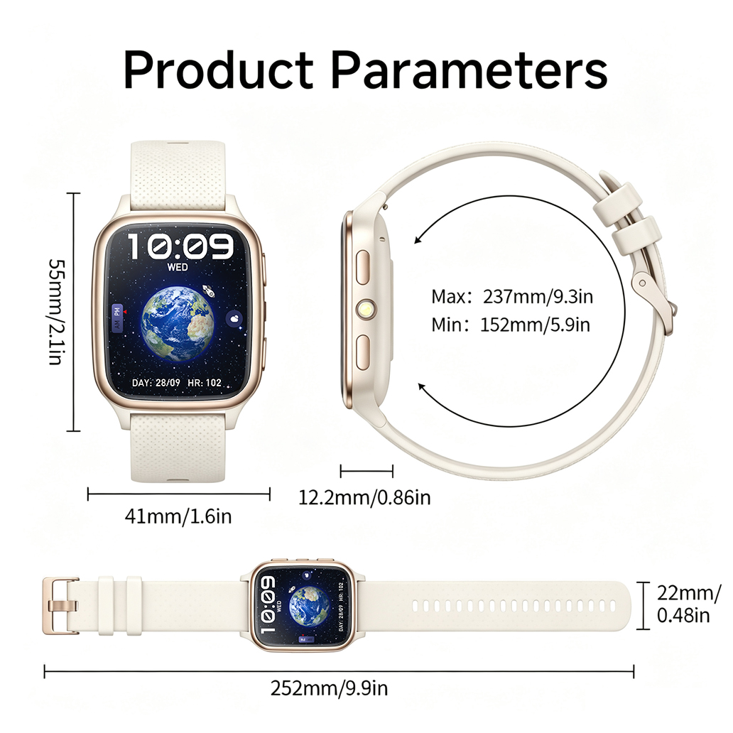 Joautrial Smart Watch, 1.93" HD Screen, 120 Sports Modes photo 7