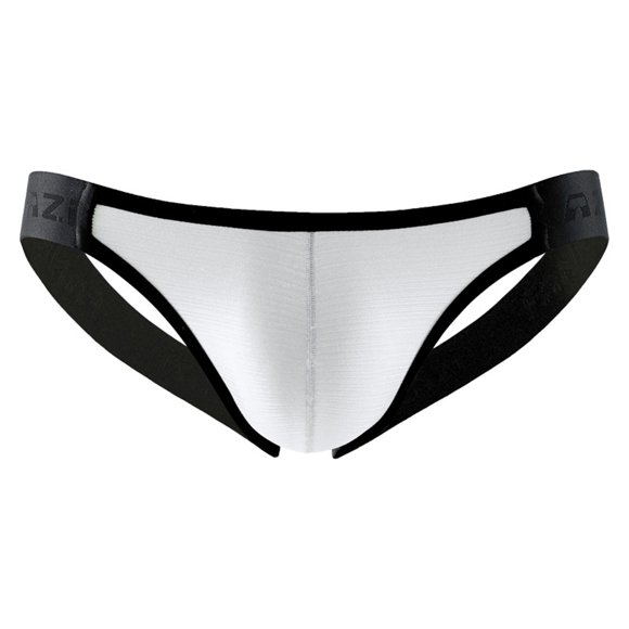 GDREDA Open-Crotch Underwear Men Mens Underwear Fashion Sexy Adult Low Rise Men's Open Polyester Triangle Pants White,L