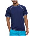 thumbnail image 1 of Men's Short-Sleeved Loose Sun Clothing Upf 50+ Beach Sun Quick-Drying Clothing Men's Surfing Clothing Men's Swimwear L, 1 of 4