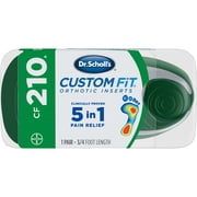 (2 pack) (2 Pairs) Dr. Scholl's Custom Fit CF210 Orthotic Shoe Inserts for Foot, Knee and Lower Back Relief