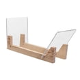 thumbnail image 1 of Acrylic Vinyl Record Storage Holder Modern Records Stand Countertop Multifunction with Clear Ends Organizer CD Display Rack for CD Magazines, 1 of 8