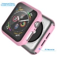 thumbnail image 2 of For Apple Watch Series 3 / 4 / 5 / 6 / SE Case, Njjex [1-Pack] Ultra Slim Thin Bumper Full Coverage Matte Hard Cover for iWatch Series SE 6 5 4 3 2 38 40 42 44mm -Pink, 2 of 7