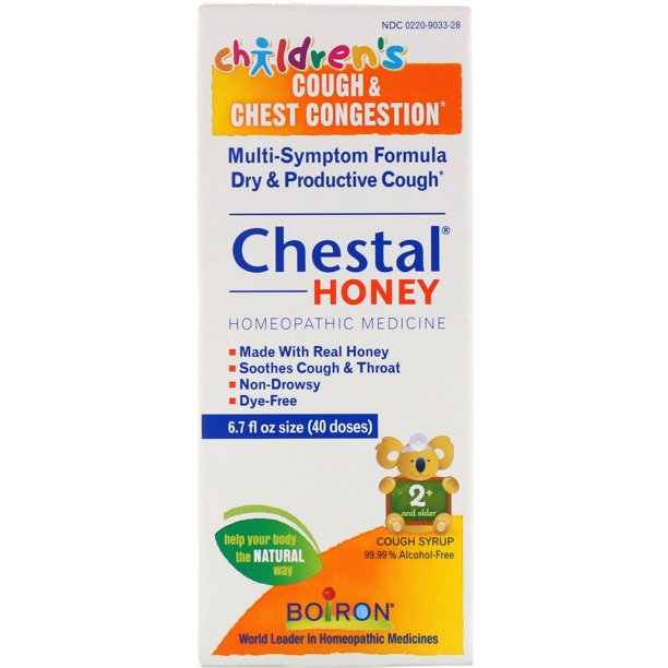 Boiron Children's Chestal Honey Cough Syrup 6.7 Ounce, Homeopathic