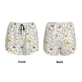 thumbnail image 6 of Uemuo Colorful Mushrooms and Plants Pattern Women's Athletic Shorts High Waisted Running Shorts with Liner Pockets Gym Elastic Workout Shorts-Medium, 6 of 9