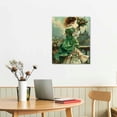 thumbnail image 3 of Acheng St Patrick's Day Canvas Wall Art Scroll Painting, Four-Leaf Clover, Dwarf, Girl Scroll Hanging Painting Panoramic Landscape Bathroom, Living Room, Bedroom, Office Wall Decoration pattern1, 3 of 5