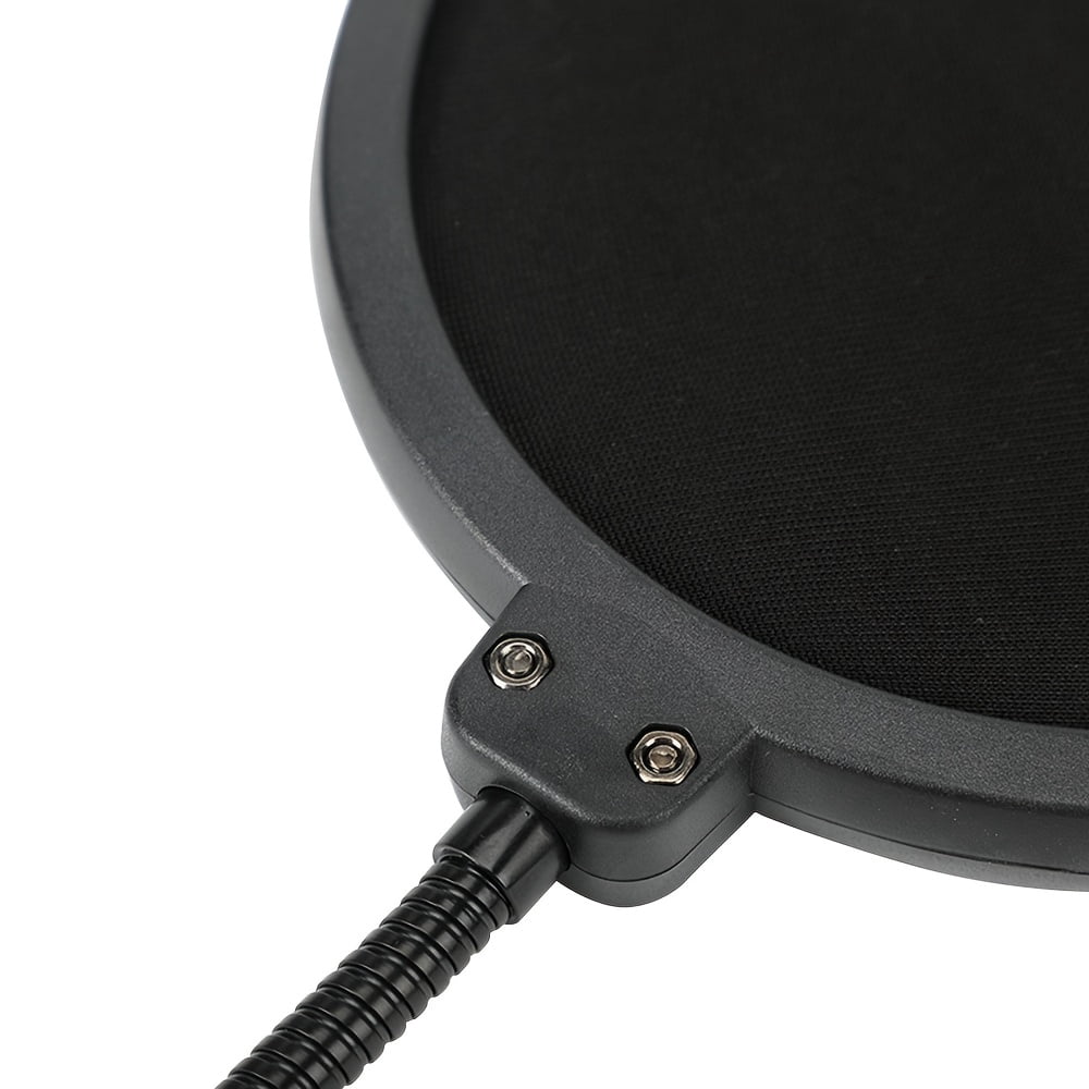 [Microphone Pop Filter] 2-Pack Double Layer Microphone Pop Filter | Windscreen | Flexible 360° Gooseneck Stable Bracket