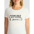 thumbnail image 4 of Time and Tru Women’s Maternity Graphic Tee with Short Sleeves, Sizes S-XXL, 4 of 5