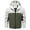 White Jacket for Men, variant on Men's Fashion Hooded Jacket Patchwork Long Sleeve Jacket Zipper Hooded Drawstring Coat Retro Style Jacket Coat with Pocket White L