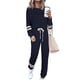 thumbnail image 1 of Conjunto Deportivo para Mujer PRETTYGARDEN Dos Piezas Azul Marino Talle Grande, 1 of 8